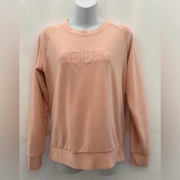 adidas Sweaters - Adidas Pink Crew Neck Sweater Casual Athletic Wear #A2